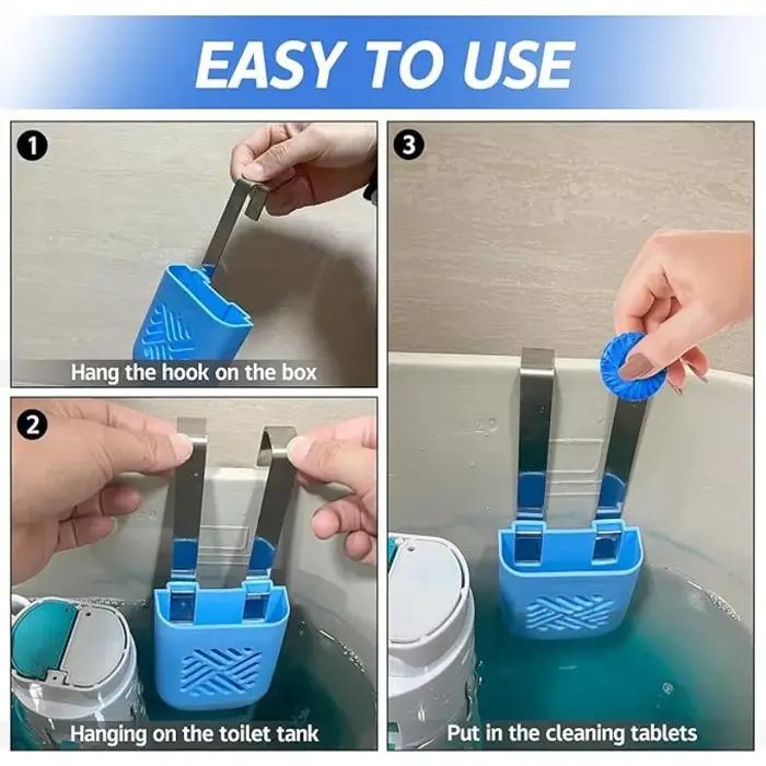 1 ou 2 ensembles de distributeurs solides pour toilettes suspendues, support pour nettoyant de toilettes suspendues, empêchant les résidus dissous de polluer