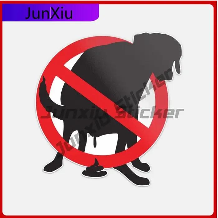 Autocollant en vinyle anti-rayures pour chien de merde