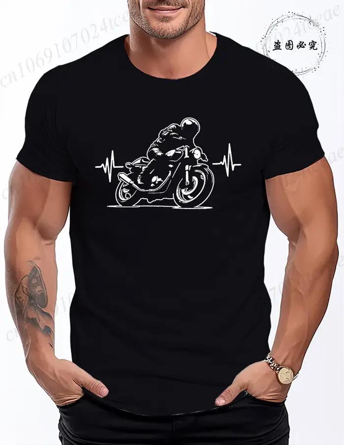 T-shirt de course de moto pour hommes