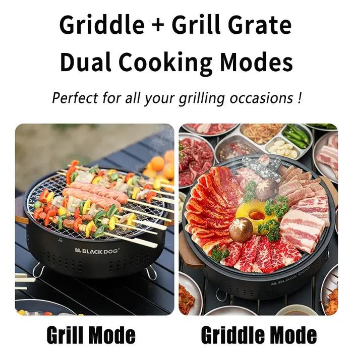 Barbecue au charbon BLACKDOG pour le camping