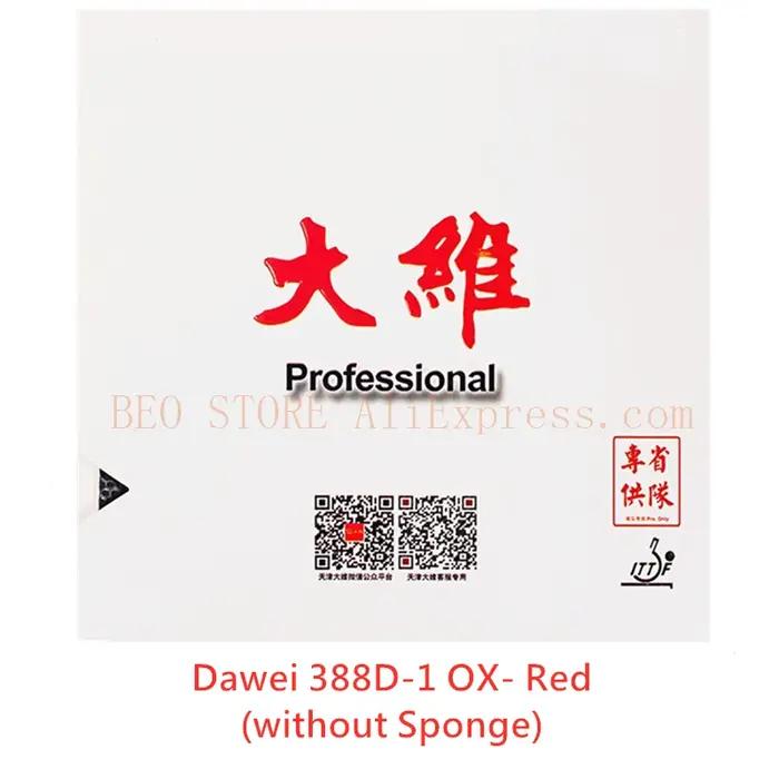 DAWEI 388D-1 professionnel longs boutons/THEET OX Tennis de Table en caoutchouc Original
