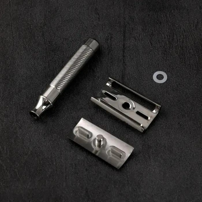 Yaqi Slant 37 acier inoxydable léger 1.00mm lame écart rasoir de sécurité pour hommes 73MM longueur
