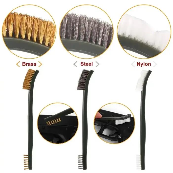 Tactique offre spéciale 9 pièces/ensemble kit de nettoyage d'armes pistolet universel Kit