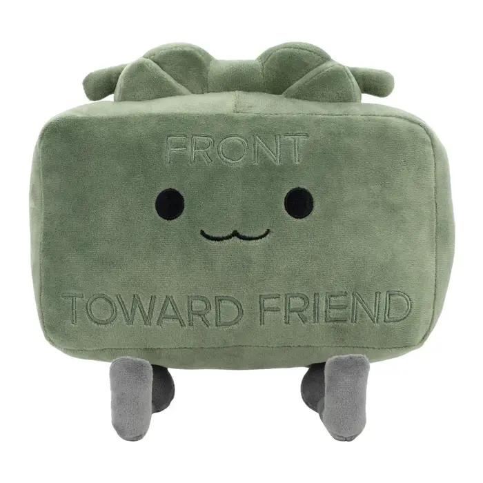 Poupée en peluche Claymore de 20CM, poupée carrée verte Kawaii, accessoires d'oreiller, modèle de Co