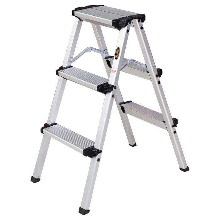 Échelle domestique pliante en alliage d'aluminium épais, tabouret à chevrons, échelle à cinq marches
