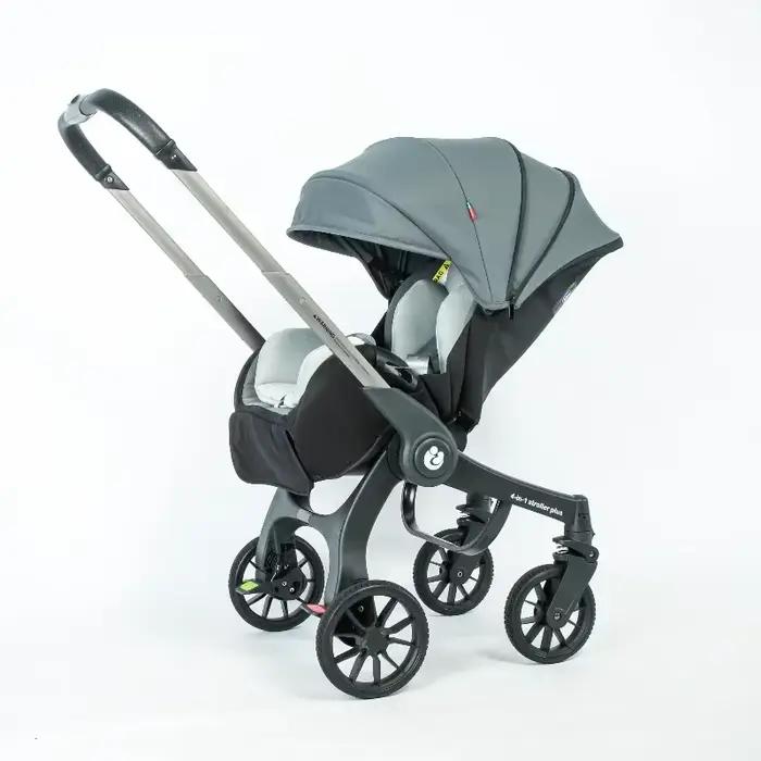 UE en Stock 4In1 bébé poussette, poussette multifonctionnelle pliable avec siège auto landau Portabl