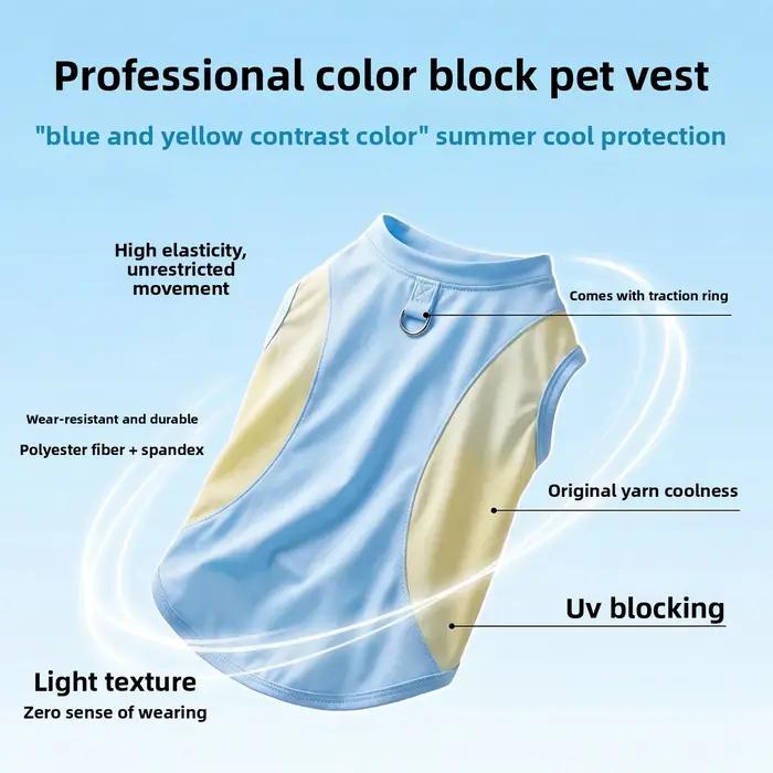 Gilet rafraîchissant pour chien - protection solaire estivale