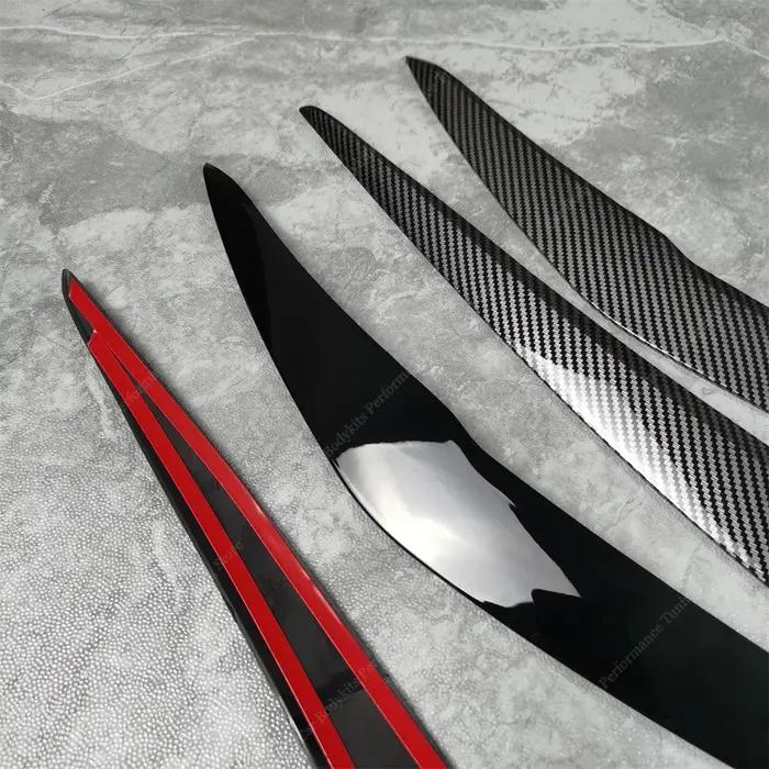 2 pièces ABS brillant phare mauvais sourcils paupières pour BMW F20 F21 1 série 116d 118i 120i 120d