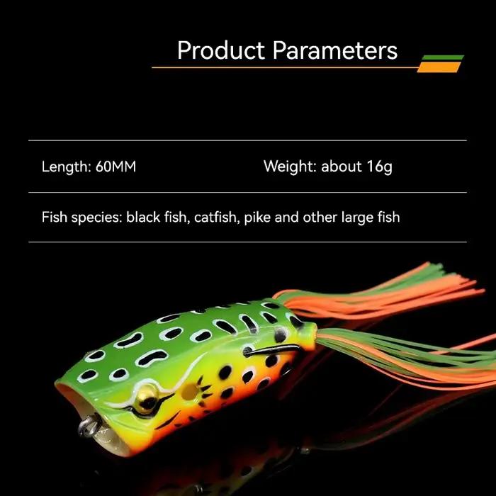 PRO BEROS leurre de pêche grande bouche grenouille 16g modifier grenouilles