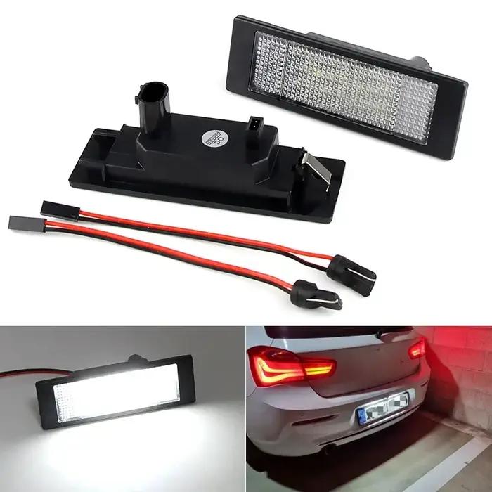 Lampe de plaque d'immatriculation LED pour BMW série 1 E81 E87 E63 E64 M6 E85 E86 Z4 F12 F13 F20 K48 Mini R60 R61 Occasions spéciales Sécurité Visibilité Esthétique Modernité
