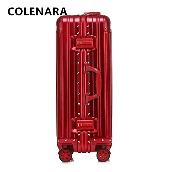 COLENARA valise de cabine valise à bagages de grande capacité 20 "boîte d'embarquement tout en alumi