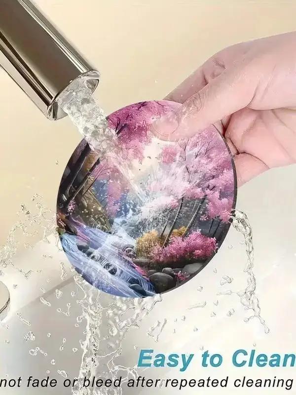 Sous-verres en plank à thème chien multi couleur pour maison ou usage commercial ocasions spéciales