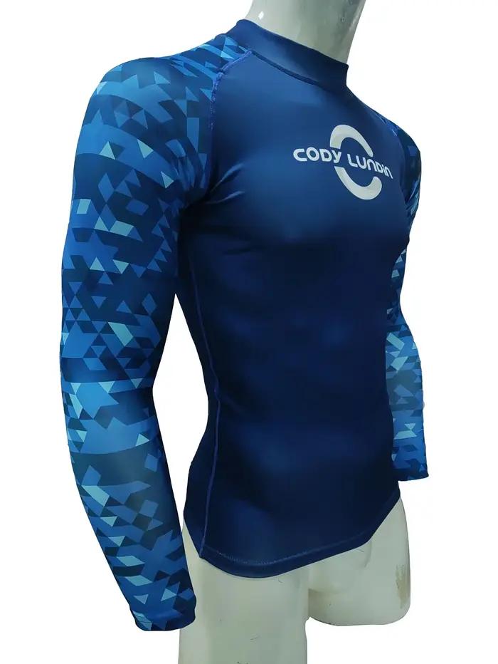 Surf natation plongée T-Shirts Compression longue éruption garde maillots de bain hommes Protection UV