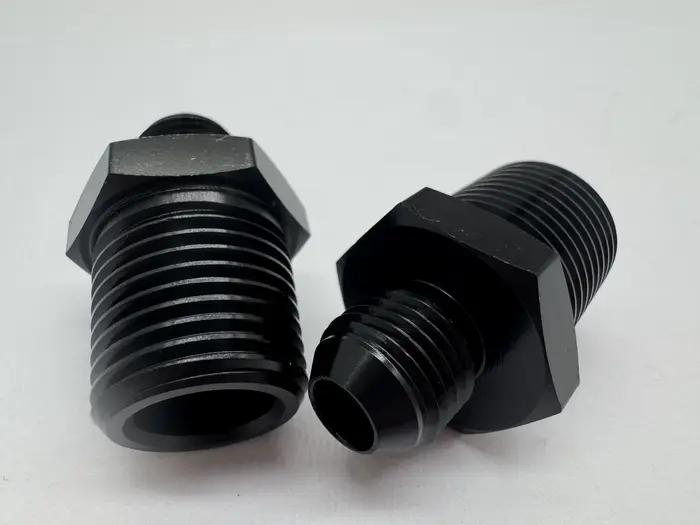 Adaptateur d'union en aluminium avec filetage mâle NPT 6AN AN-6 à 1/2 pouces, connecteur de refroidi