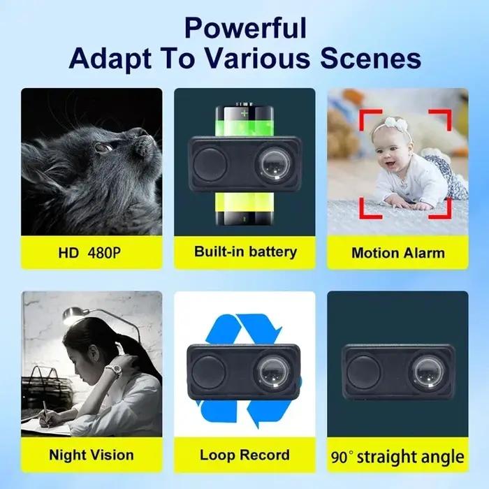 Nouvelle caméra de sécurité WiFi 4K sans fil, surveillance intérieure, détection de mouvement, vision à distance, protection de la maison, caméscope