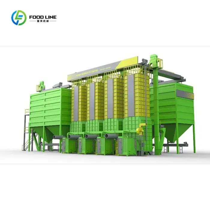 Séchoir à circulation centrale personnalisé pour séchoir à grains de 120 tonnes à vendre, séchage efficace de grande capacité pour les coopératures agricoles