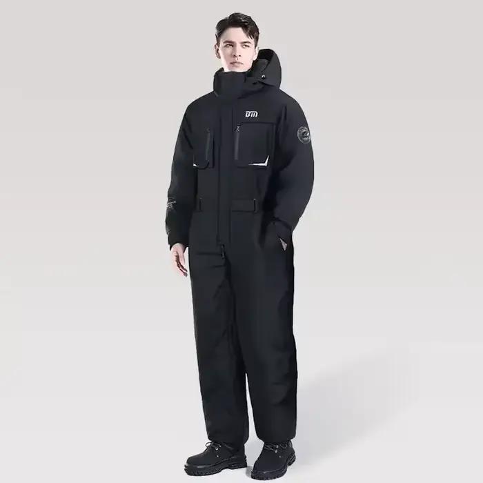 Vêtements d'hiver résistants au froid pour moto, combinaison chaude en coton, épaisse et imperméable