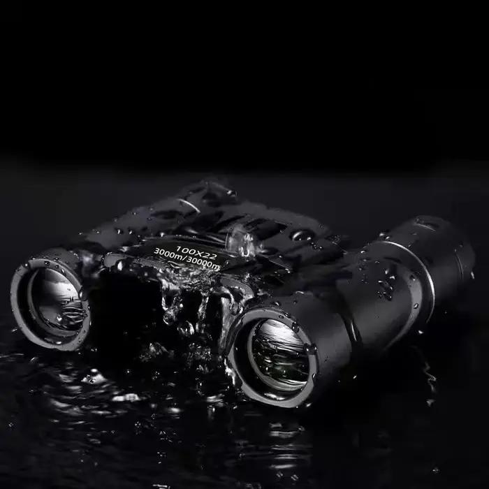 100x22 Mini Portable Hd Jumelles 30000m Longue Portée Pliant Bak4 Fmc Optique Pour La Chasse Sports