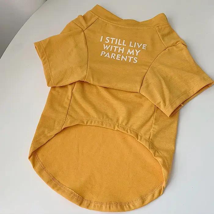 Chemise bouledogue français avec lettres imprimées