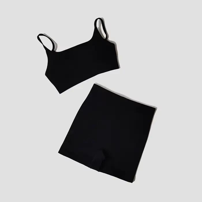 WAREBALL ensemble de Yoga sans couture femme haut court soutien-gorge Leggings 2 pièces tenue