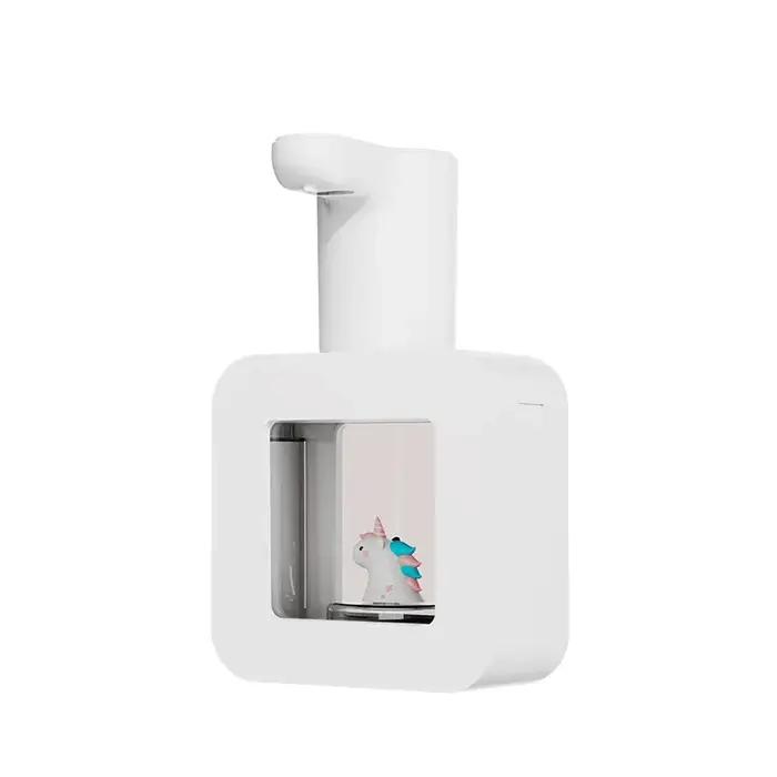 Distributeur automatique de savon sans contact pour animaux mignons recharge usb 400ml occasionnels spéciaux pour la salle de bain et les animaux de compagnie