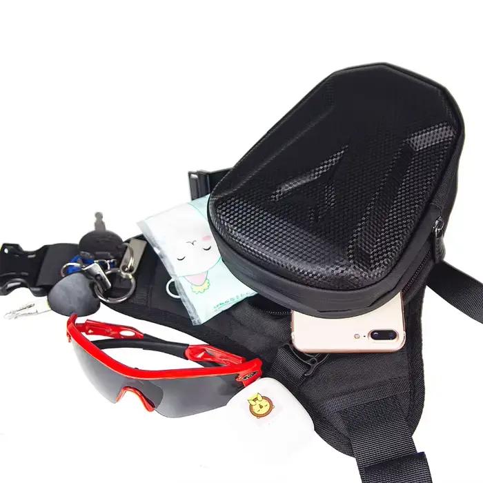 Sacoche de jambe pour moto, sac banane étanche pour motard, sacoche de vélo, sac bandoulière, équipement moto