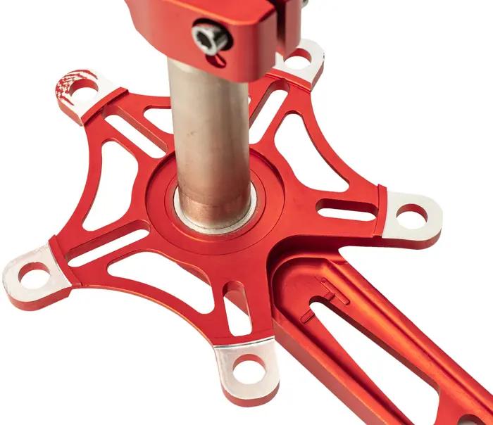 BOLANY – pédalier de vélo pliant 170mm 130BCD, 5 boulons en alliage d'aluminium, roulement en cérami