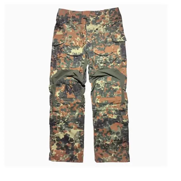 Pantalon d'entraînement tactique Flecktarn GEN3 pour chasse et forces spéciales - Ripstop résistant