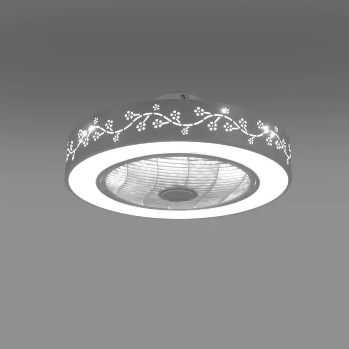 LOYALHEARTD-Plafonnier à Intensité Réglable avec Ventilateur, Luminaire Décoratif de Plafond avec Té