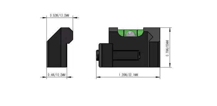 Niveau à bulle pour lunette de visée grand format - Kit nivellement