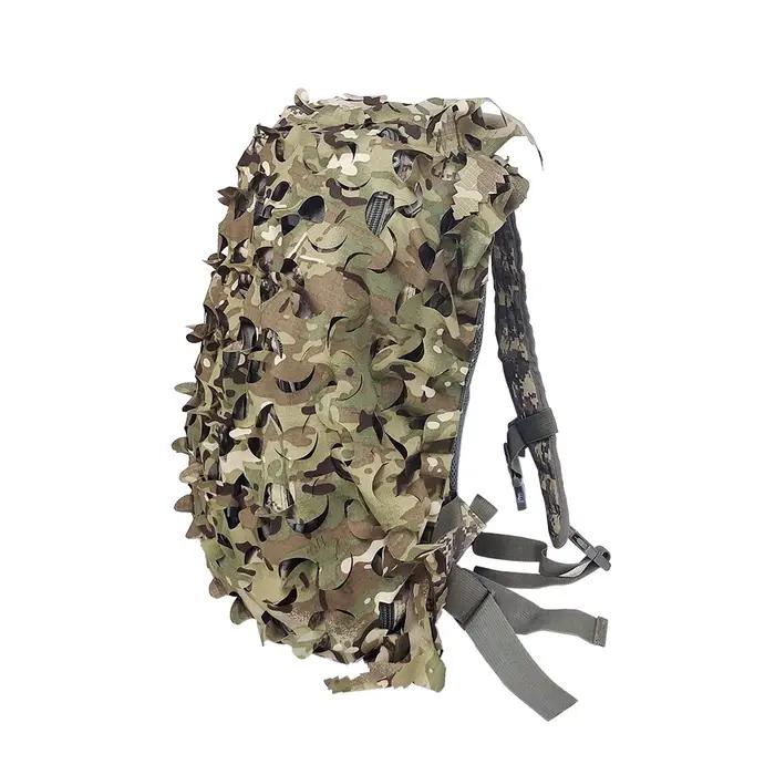 Filet camouflage 3D feuilles bionique pour sac à dos chasse 60L 80L parachutiste