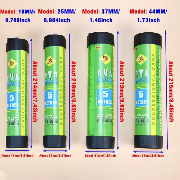 MNFT 5M dissolution d'eau PVA maille étroite Tube filet carpe pêche mangeoire leurres recharge piston barre attirail