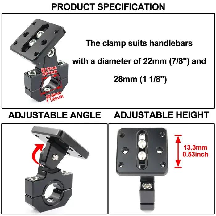 Pince de guidon 22mm 28mm, support de Navigation GPS pour Honda CB300R CB125R CB300F CB500 CB900F CB