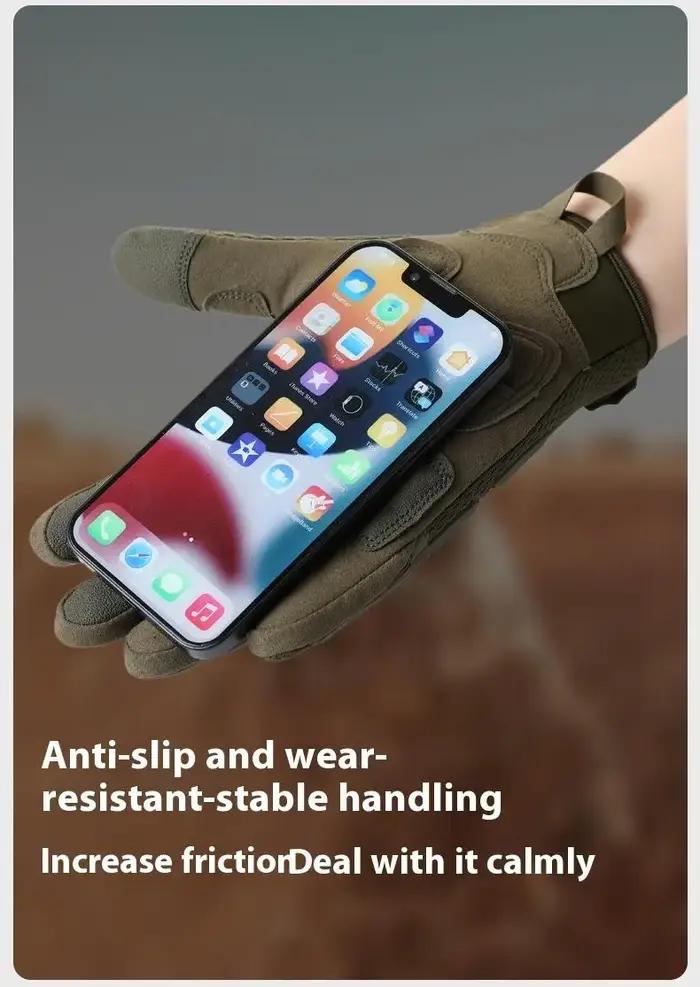 Gants tactiques Z354 pleine main - Protection ultra fibre anti-dérapante écran tactile chasse