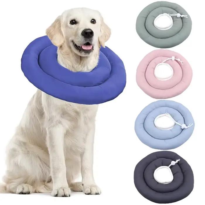 Collier Élisabéthain pour Chien Coton Résistant à l'Eau en Forme de Beignet Pour Toutes les Saisons Occasions Spéciales