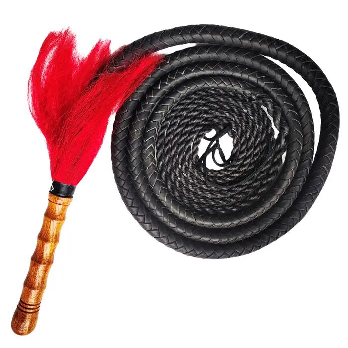 Wushu-Fouet de Kung Fu en cuir de vachette véritable