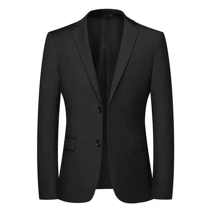 Blazer nouveaux hommes mode affaires couleur unie Style britannique travail professionnel marié robe de mariée meilleur