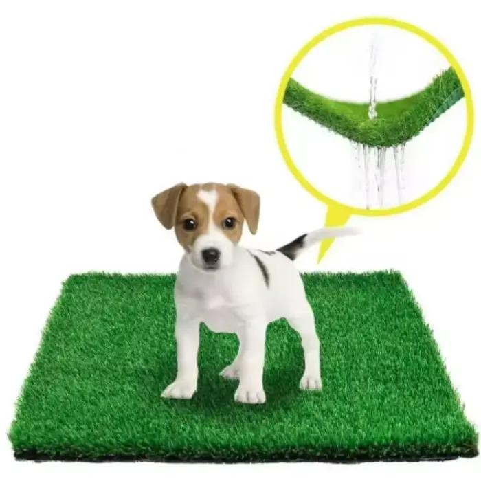 Tapis de toilette réutilisable pour chien tapis d'herbe artificielle toilettage facile et durable pour balcon jardin et intérieur occasions spéciales pour animaux de compagnie
