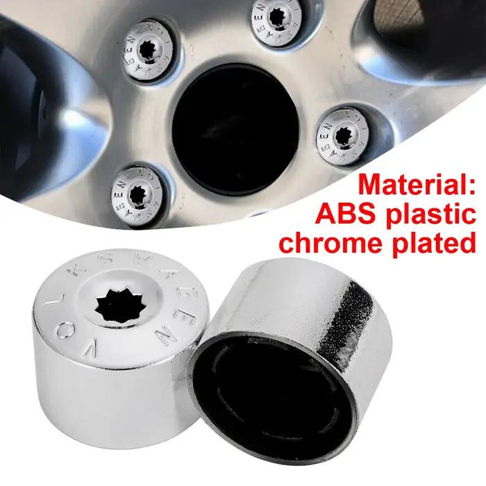 Couvercles de boulons de roue en alliage pour VW, GOLF, PASSAT, POLO, 17mm, 20 pièces/ensemble