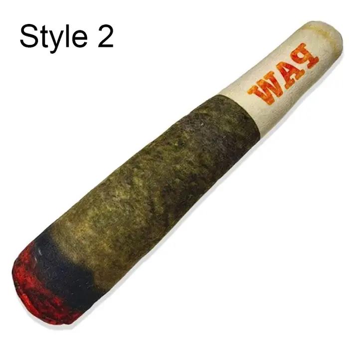 Jouets interactifs en peluche pour chiens en forme de cigare couineurs jouets de dentition pour animaux de compagnie occasions spéciales anniversaires chiens