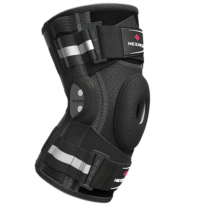 Genouillère articulée, stabilisateurs double face, soutien du genou pour soulager la douleur au geno