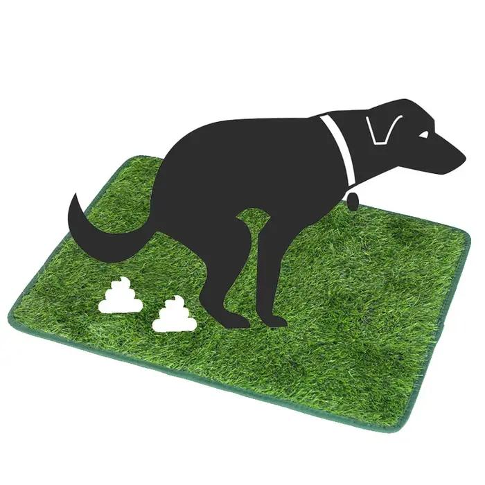 Coussin de pot pour chien en herbe artificielle – Solution de formation pour animaux de compagnie intérieure/extérieure