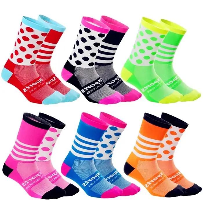 Chaussettes Cyclisme Course Skateboard Élastiques Respirantes Absorption Transpiration Mi-tube