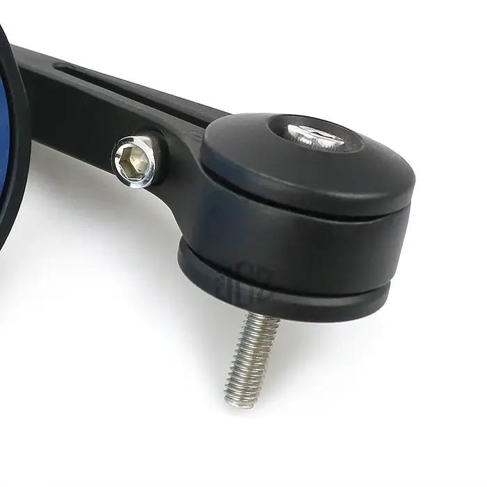 Rétroviseurs ronds d'extrémité de barre de guidon de moto, verre bleu pour Vespa GTS Sprint primera