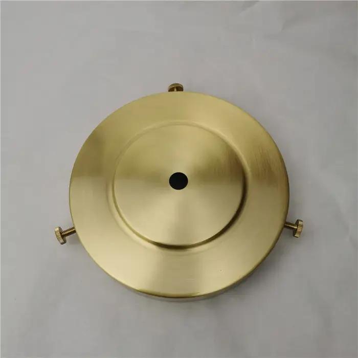 Base de lampe de polissage de griffe d'abat-jour de bureau en laiton avec vis à 3 trous plaque de pl