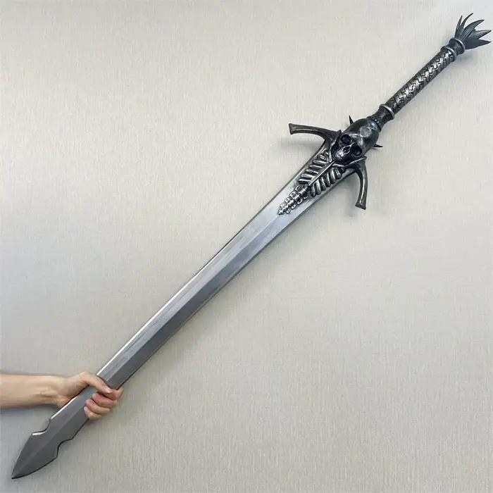 Épée de rébellion WW Awakening, armes de jeu, épée DMC, Dante, lame rouge magique, squelette, modèle de cosplay 1:1, cadeau, sécurité, caoutchouc PU