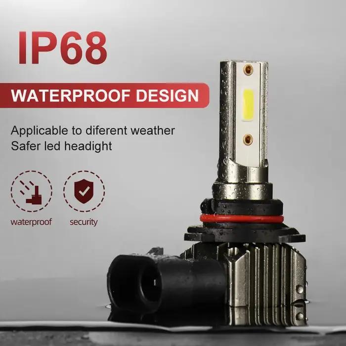 CROSSFOX 2 pièces ampoules de phares LED de voiture H8 H9 H11 H7 60W 12000LM 9005 HB3 9006 HB4 5000K