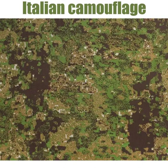 Tissu tactique de Camouflage italien en coton et Polyester, tissu sergé épais et résistant à l'usure pour bricolage, vêtements d'extérieur, matériel pour pantalons