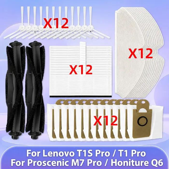 Compatible avec Lenovo T1S Pro / T1 Pro / Proscenic M7 Pro / Honiture Q6Pièces de Rechange Accessoires Couvercle de Bros