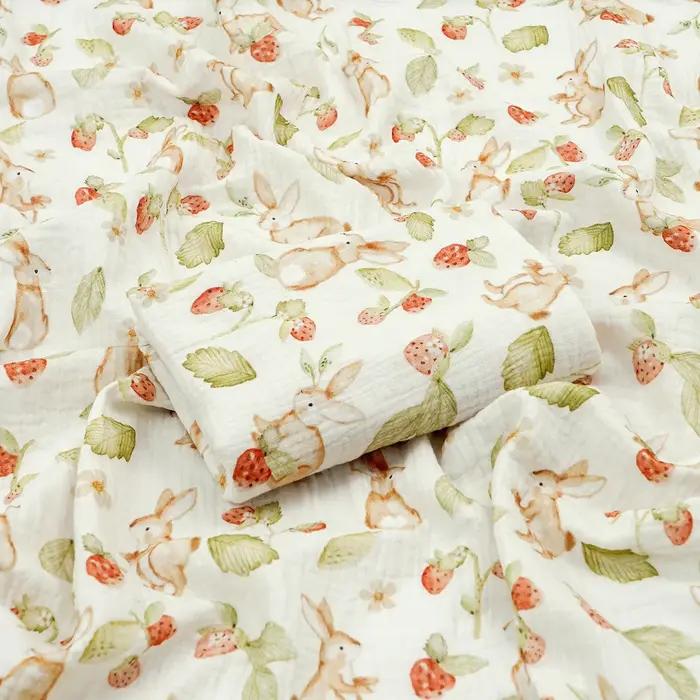 Kangobaby # Ma vie douce # Couverture en mousseline 100% coton pour bébé